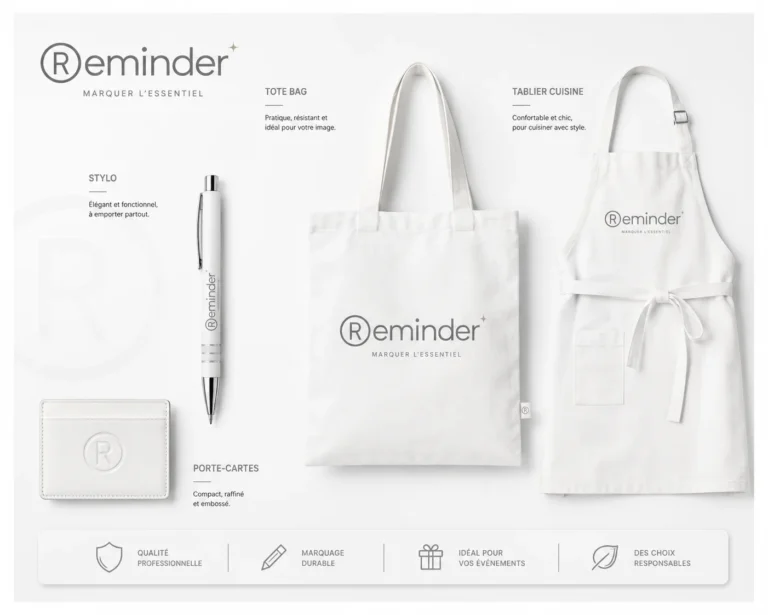 Pack Cuisto : totebag, tablier de cuisine, stylo, porte carte personnalisé avec votre logo grace à PEPS Objet Media