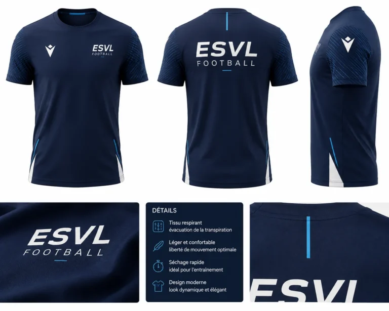 T-shirt de sport personnalisé avec votre logo grace à PEPS Objet Media